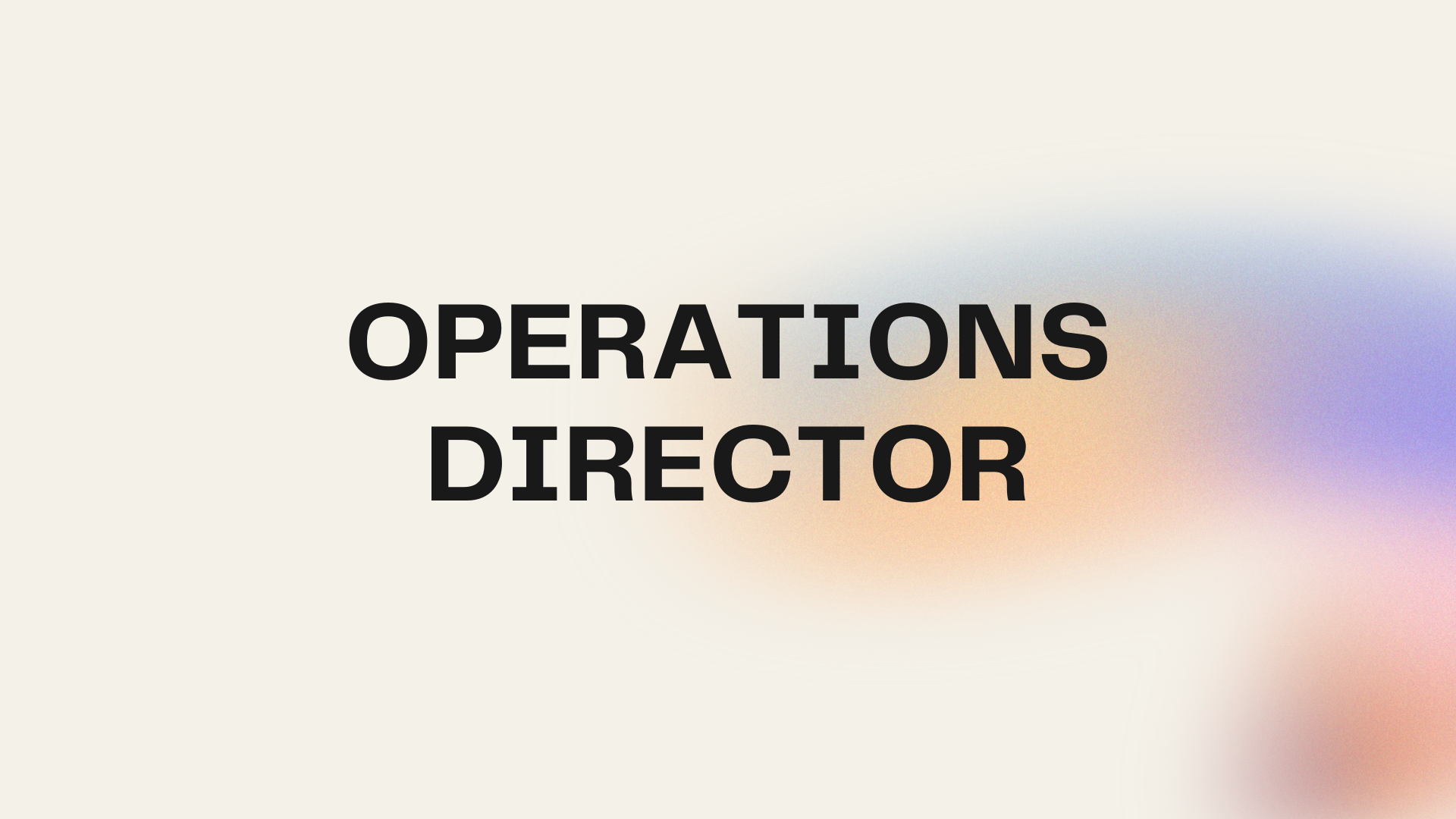 Operations Director